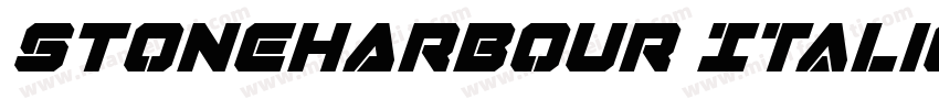 STONEHARBOUR Italic字体转换